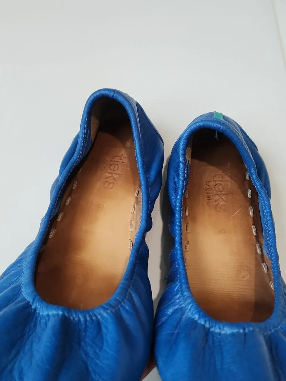 Tieks Blue Leather Ballet Flats